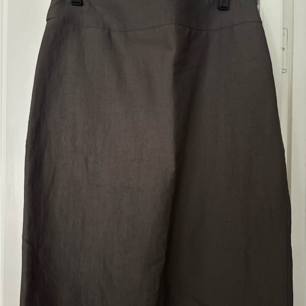 Armani Collezioni Charcoal A-Line Skirt